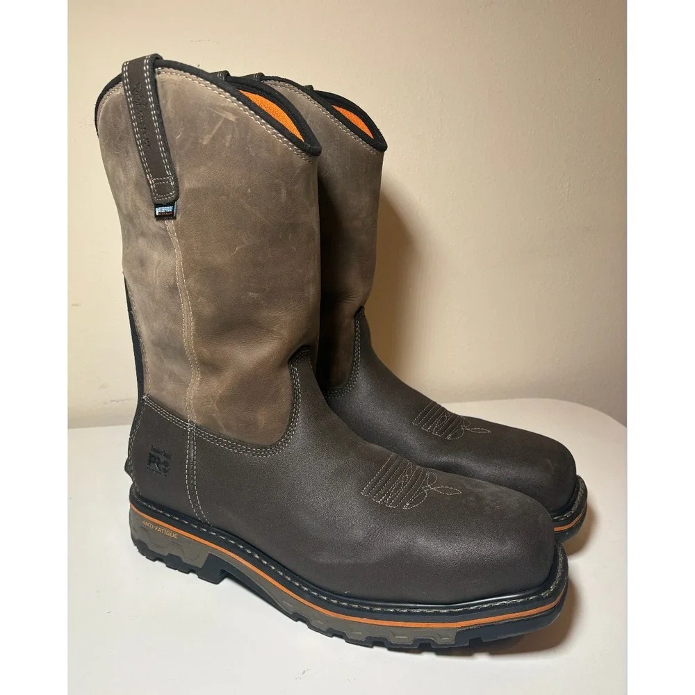 Timberland PRO True Grit Waterproof Work Boots |  Brown | Men's Size 13 - Picture 8 of 11